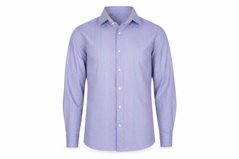 Mens UK Size M Hawes & Curtis Purple  Button-Up Long Sleeve Casual Shirt
