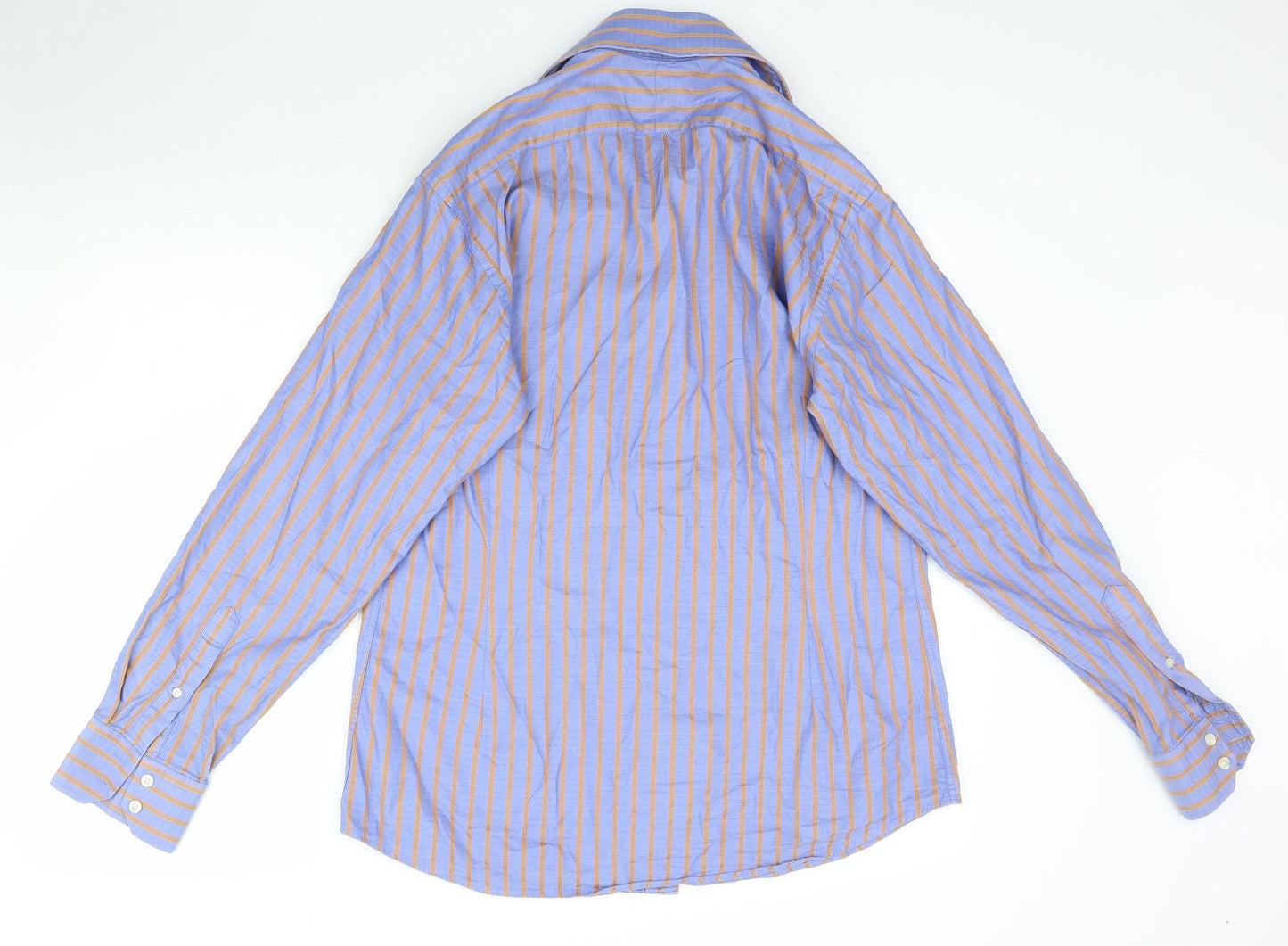 Mens UK Size M Hawes & Curtis Purple  Button-Up Long Sleeve Casual Shirt