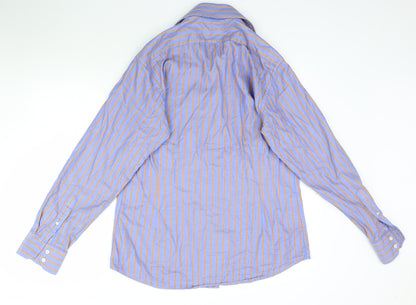 Mens UK Size M Hawes & Curtis Purple  Button-Up Long Sleeve Casual Shirt