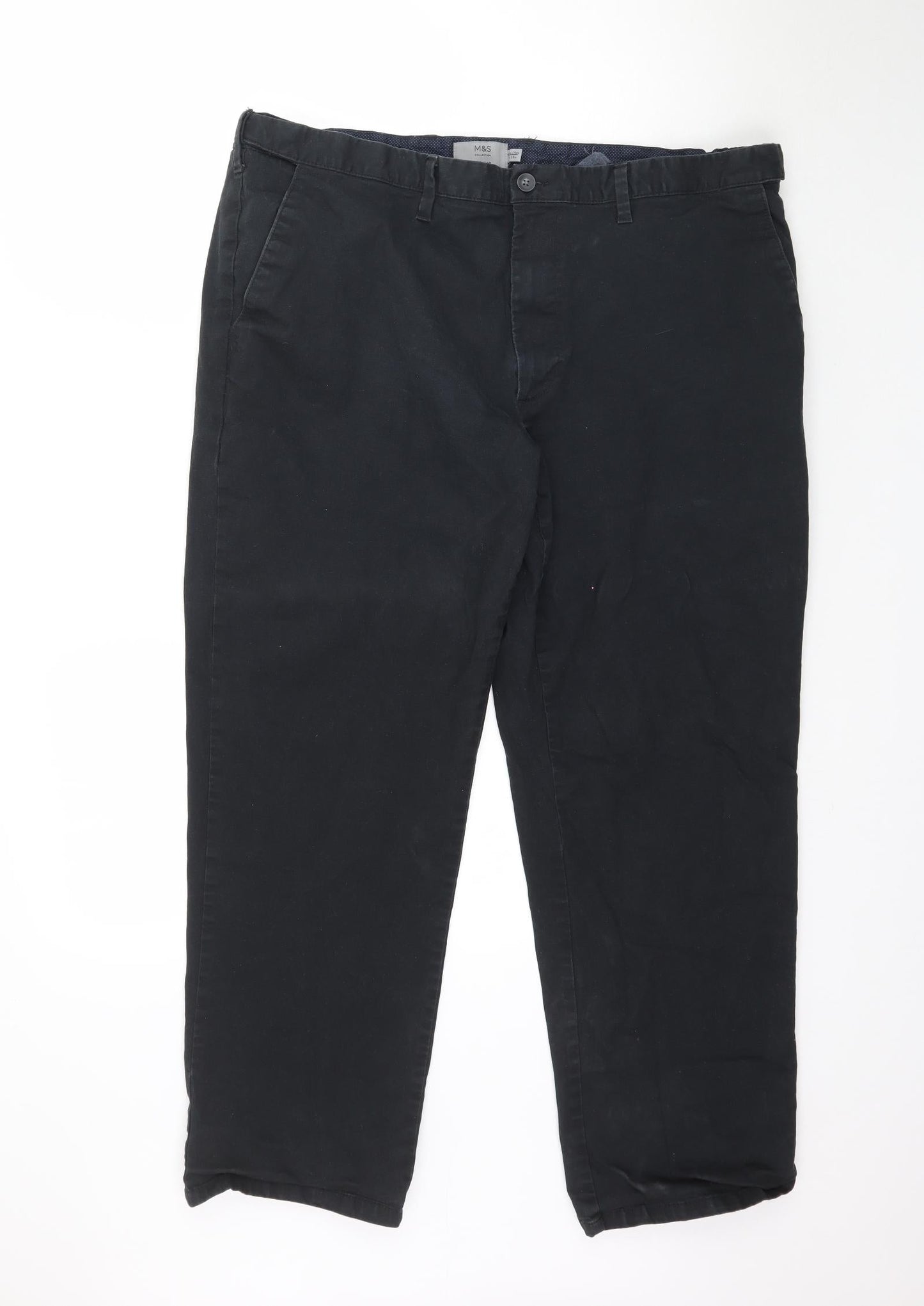 Womens UK Size 42 in Marks and Spencer Regular Fit  Black Trousers