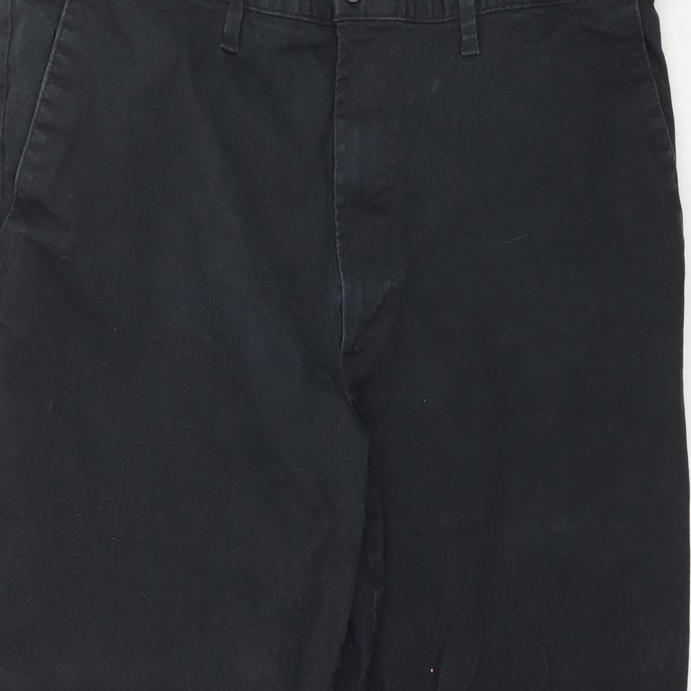 Womens UK Size 42 in Marks and Spencer Regular Fit  Black Trousers