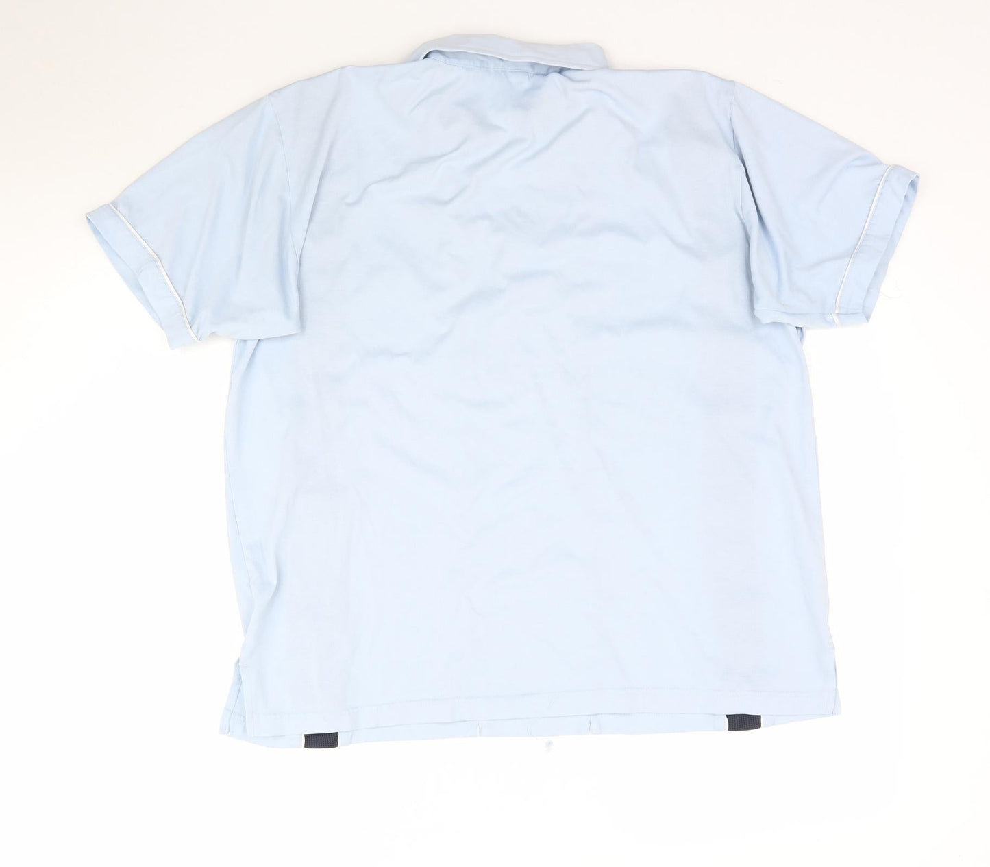 Mens UK Size L Peter Gribby Blue  Button-Up Short Sleeve Casual Shirt