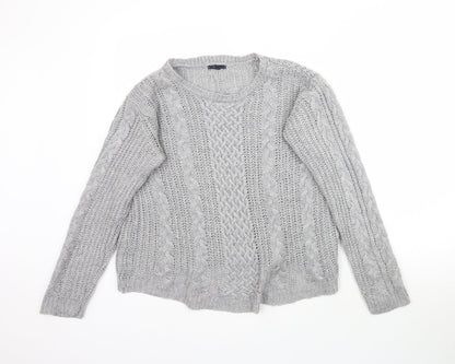 Womens UK Size L Kiabi Grey Pullover Jumper