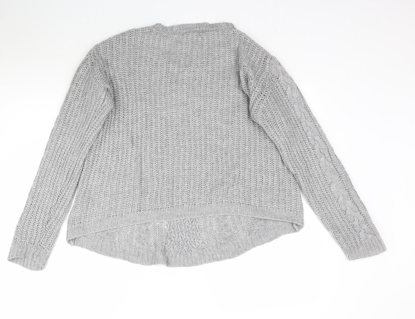 Womens UK Size L Kiabi Grey Pullover Jumper