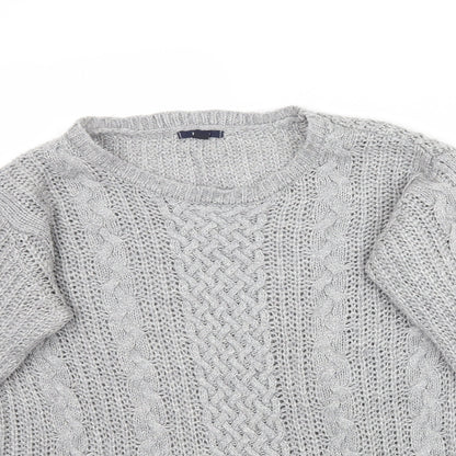 Womens UK Size L Kiabi Grey Pullover Jumper