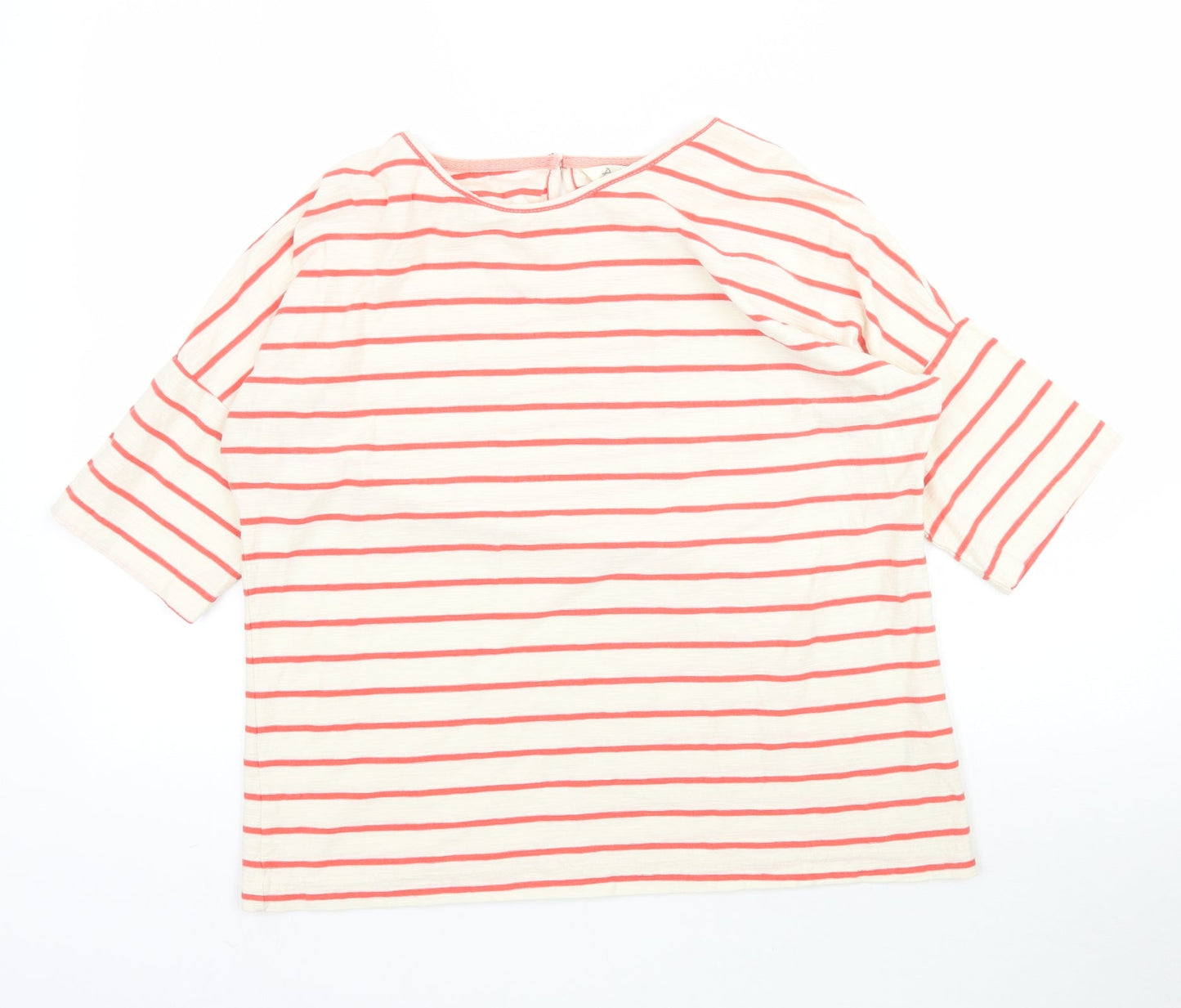 Adini Womens Multicoloured Striped  Basic T-Shirt Size XS