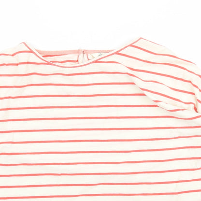 Adini Womens Multicoloured Striped  Basic T-Shirt Size XS