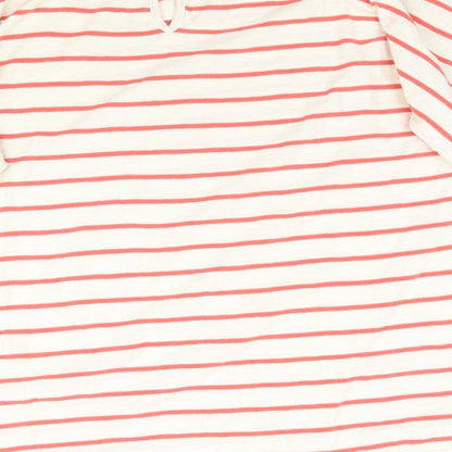 Adini Womens Multicoloured Striped  Basic T-Shirt Size XS