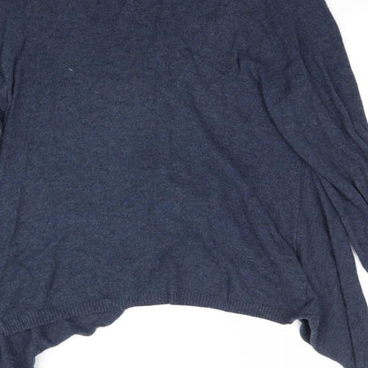 George Womens Blue  Knit Cardigan Jumper Size 14  - Asymmetric Hem