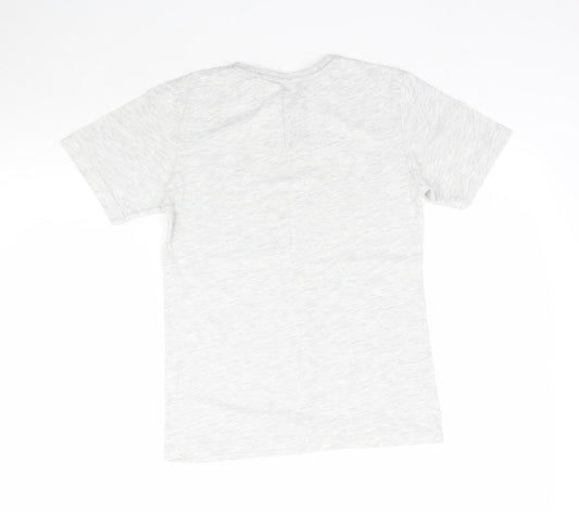 Rebel Boys Grey   Basic T-Shirt Size 10-11 Years  - NYC 58