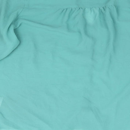 Womens UK Size 8 H&M Green Basic Blouse