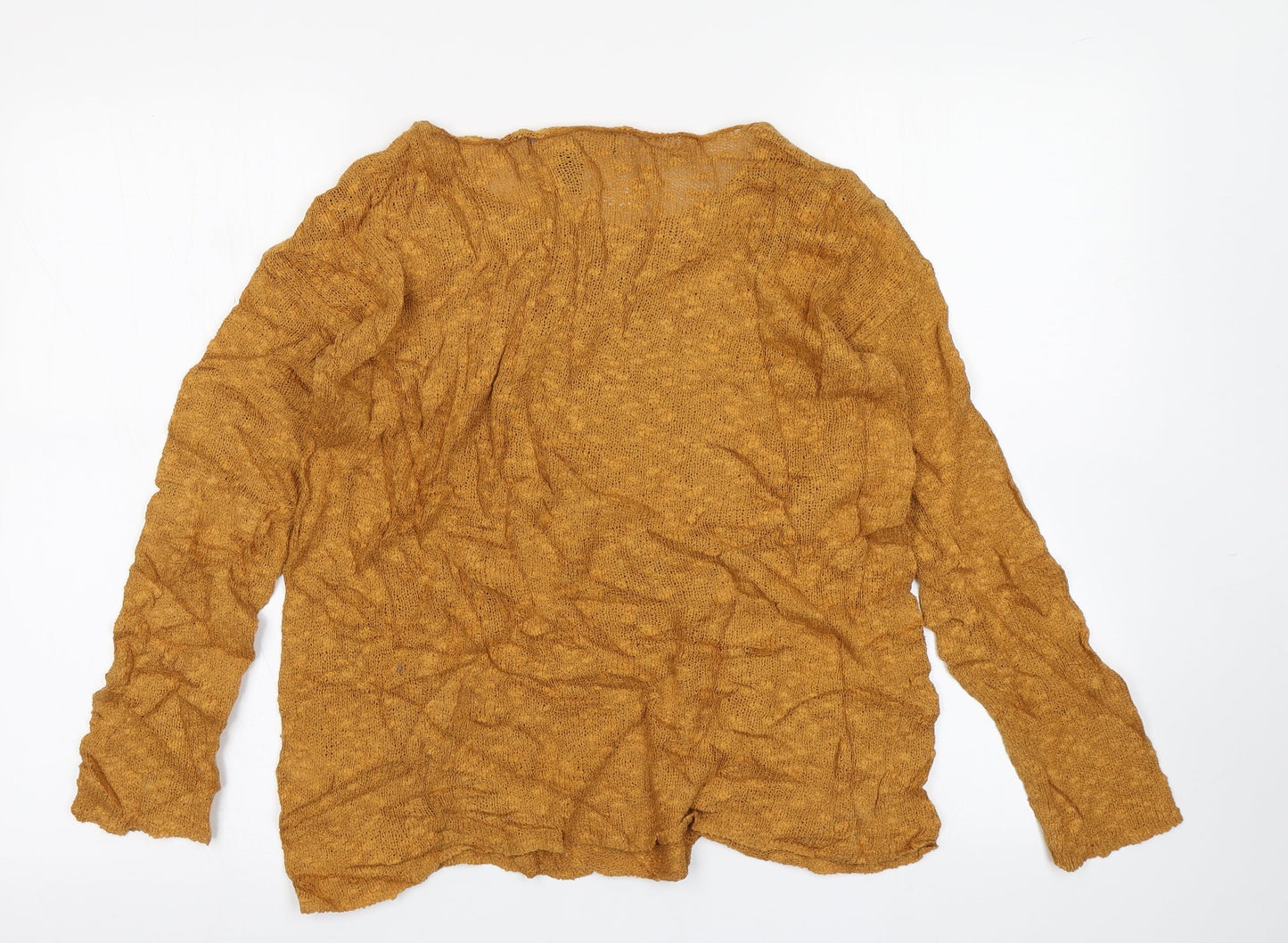 FOREVER 21 Womens Yellow  Knit Pullover Jumper Size S