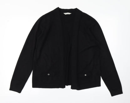 Womens UK Size 14 BHS Black Cardigan Jumper