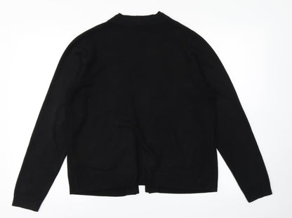 Womens UK Size 14 BHS Black Cardigan Jumper
