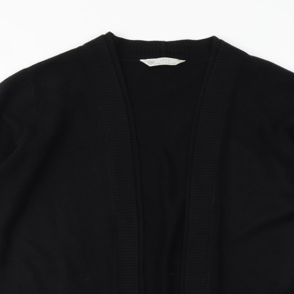 Womens UK Size 14 BHS Black Cardigan Jumper