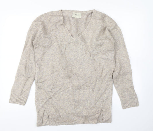 Womens UK Size S Papaya Brown Pullover Jumper