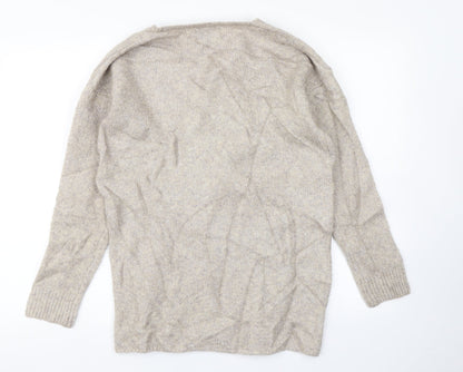 Womens UK Size S Papaya Brown Pullover Jumper