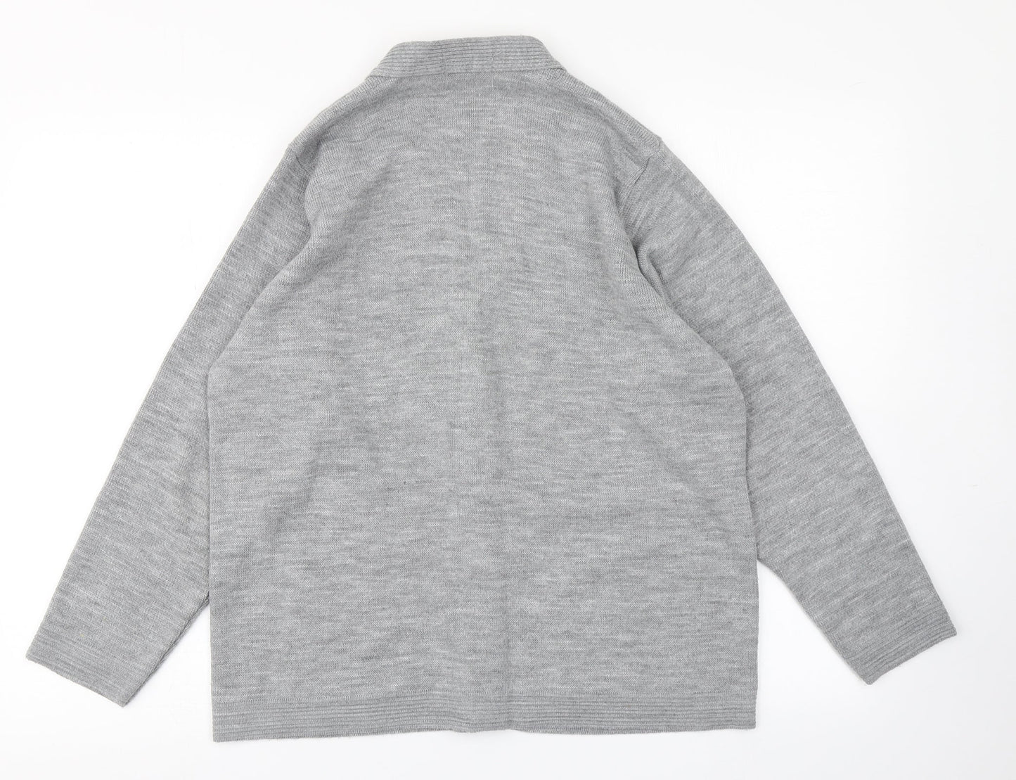 Womens UK Size L Care Grey Cardigan Jumper