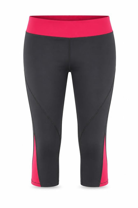Laikus Womens Grey Colourblock  Compression Shorts Size S