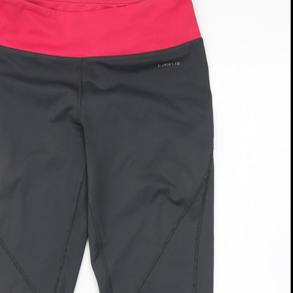 Laikus Womens Grey Colourblock  Compression Shorts Size S
