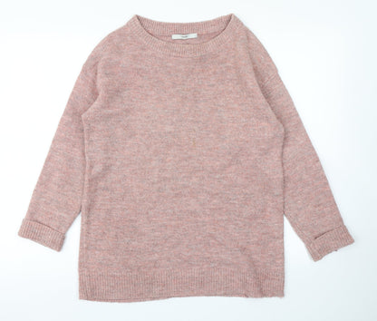 George Womens Pink  Knit Pullover Jumper Size S