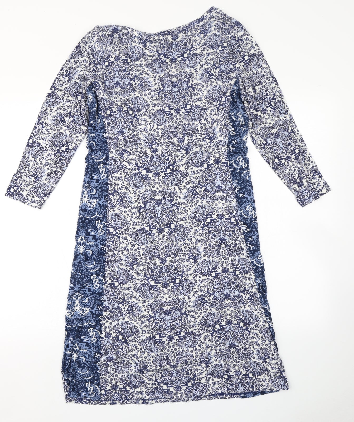 TU Womens Blue Floral  Fit & Flare  Size 12