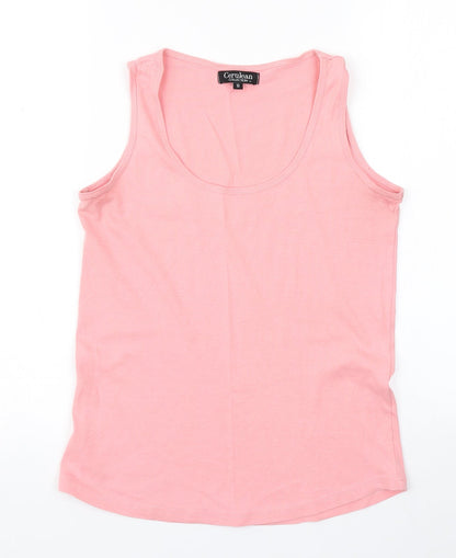 Womens UK Size 10 Cerulean Pink Basic Tank