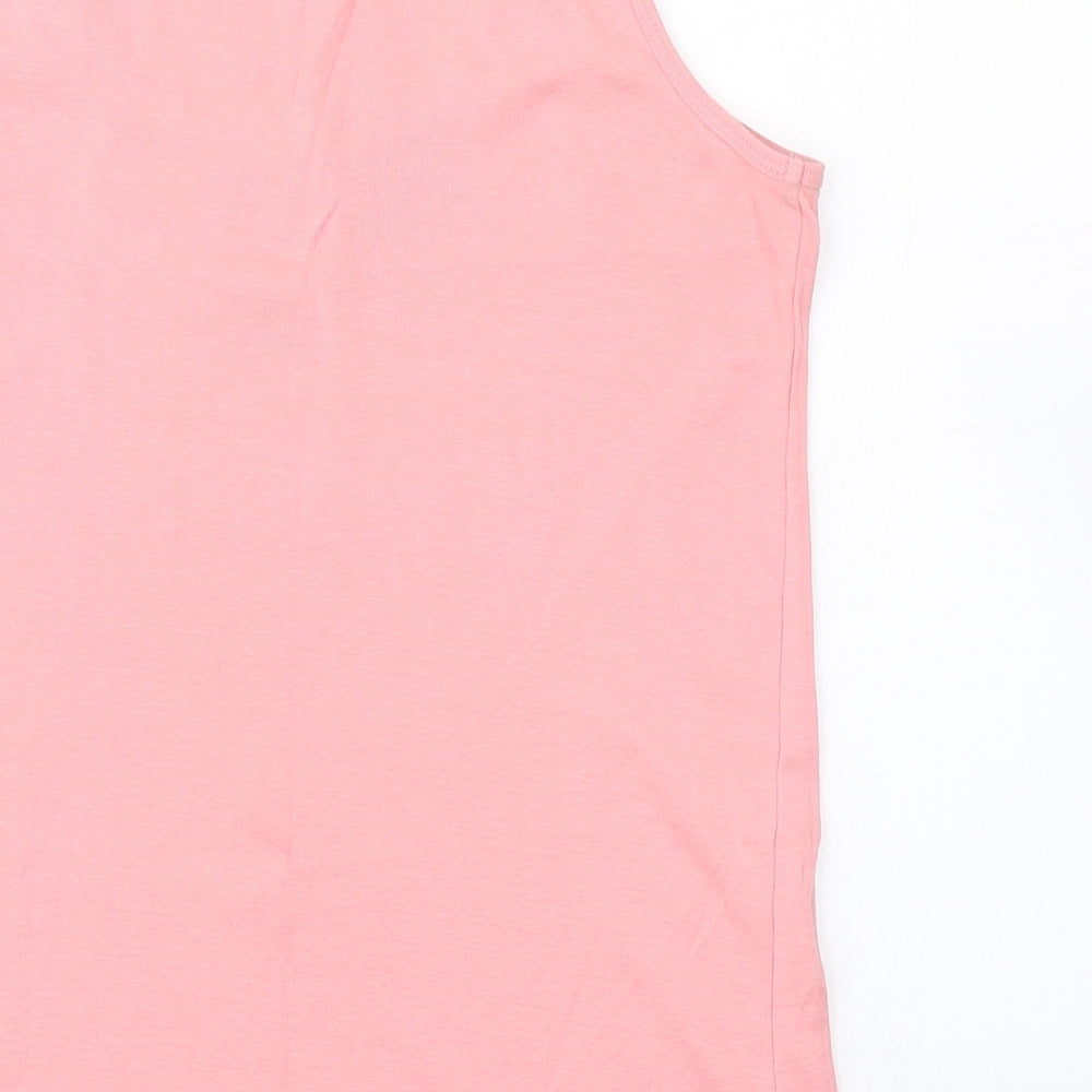 Womens UK Size 10 Cerulean Pink Basic Tank
