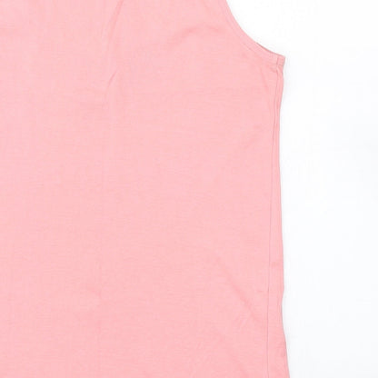 Womens UK Size 10 Cerulean Pink Basic Tank