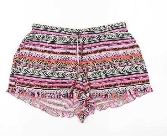 Atmosphere Womens Pink Striped  Hot Pants Shorts Size 8
