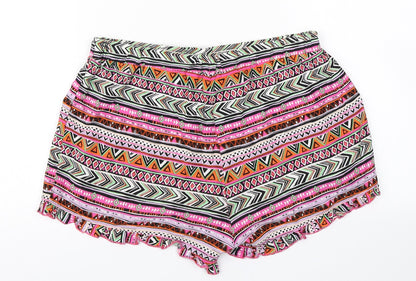 Atmosphere Womens Pink Striped  Hot Pants Shorts Size 8