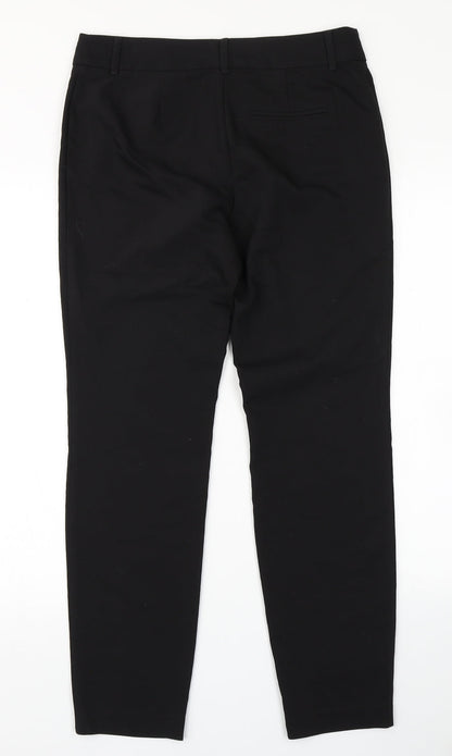 Womens UK Size 10 Papaya Regular Fit Dress Pants Black Trousers