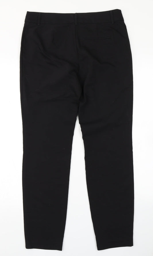 Womens UK Size 10 Papaya Regular Fit Dress Pants Black Trousers