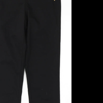 Womens UK Size 10 Papaya Regular Fit Dress Pants Black Trousers