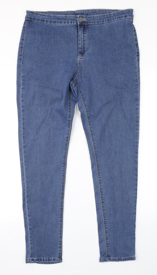 Quiz Womens Blue  Denim Skinny Jeans Size 34 in L27 in