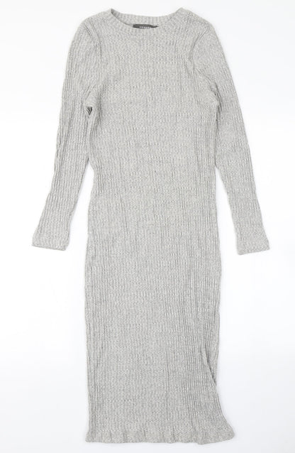 Primark Womens Grey  Knit Bodycon  Size 12