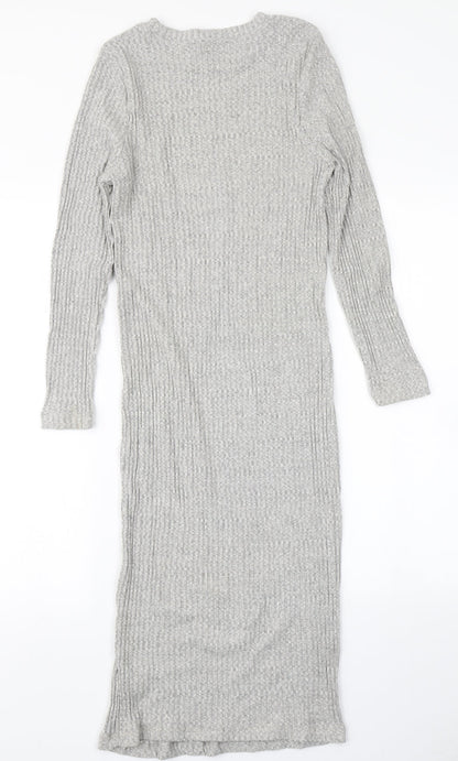 Primark Womens Grey  Knit Bodycon  Size 12