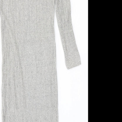 Primark Womens Grey  Knit Bodycon  Size 12