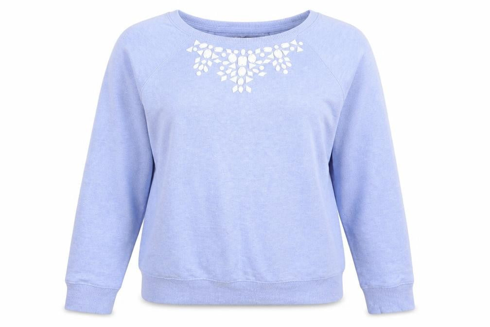 Womens UK Size One Size M&S Blue Pullover Jumper
