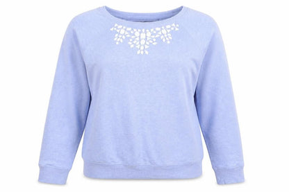 Womens UK Size One Size M&S Blue Pullover Jumper