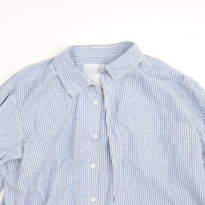 Mens UK Size L New Look Blue  Button-Up Long Sleeve Casual Shirt