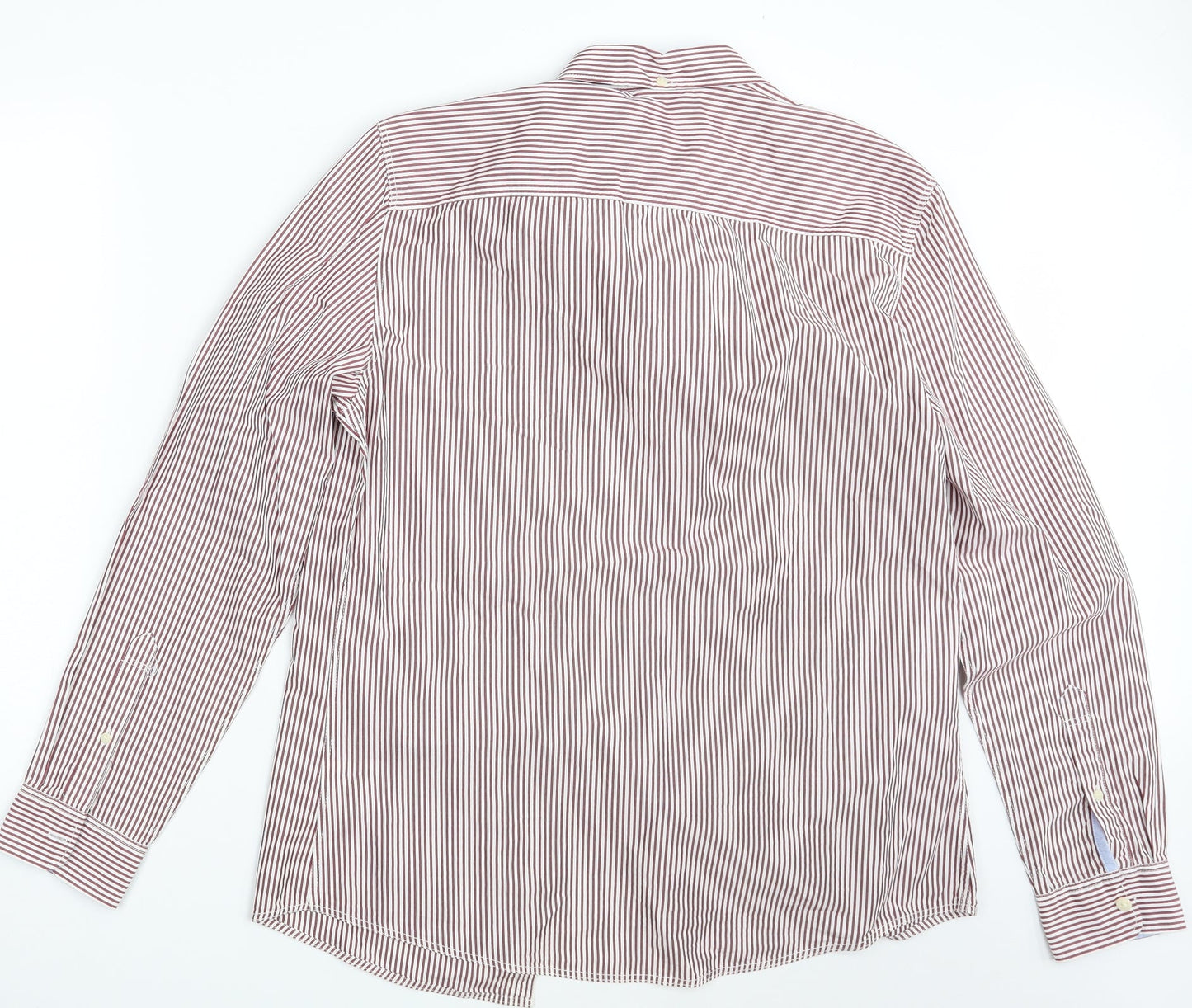 Mens UK Size L NEXT Red  Button-Up Long Sleeve Casual Shirt