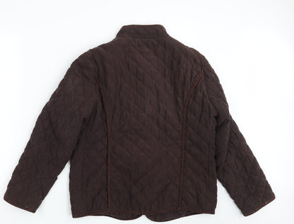 Womens UK Size One Size CC Brown Puffer Jacket