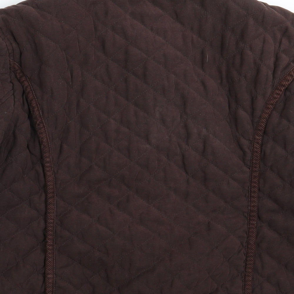 Womens UK Size One Size CC Brown Puffer Jacket