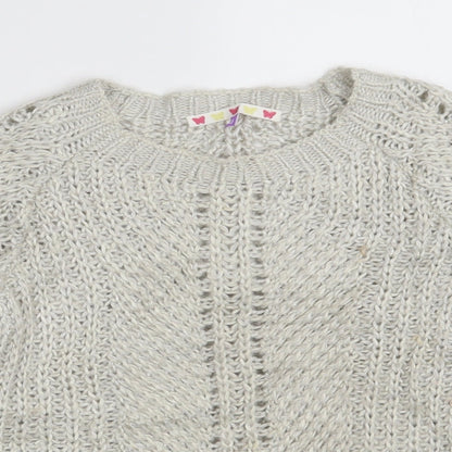 John Lewis Girls Grey   Pullover Jumper Size 10 Years