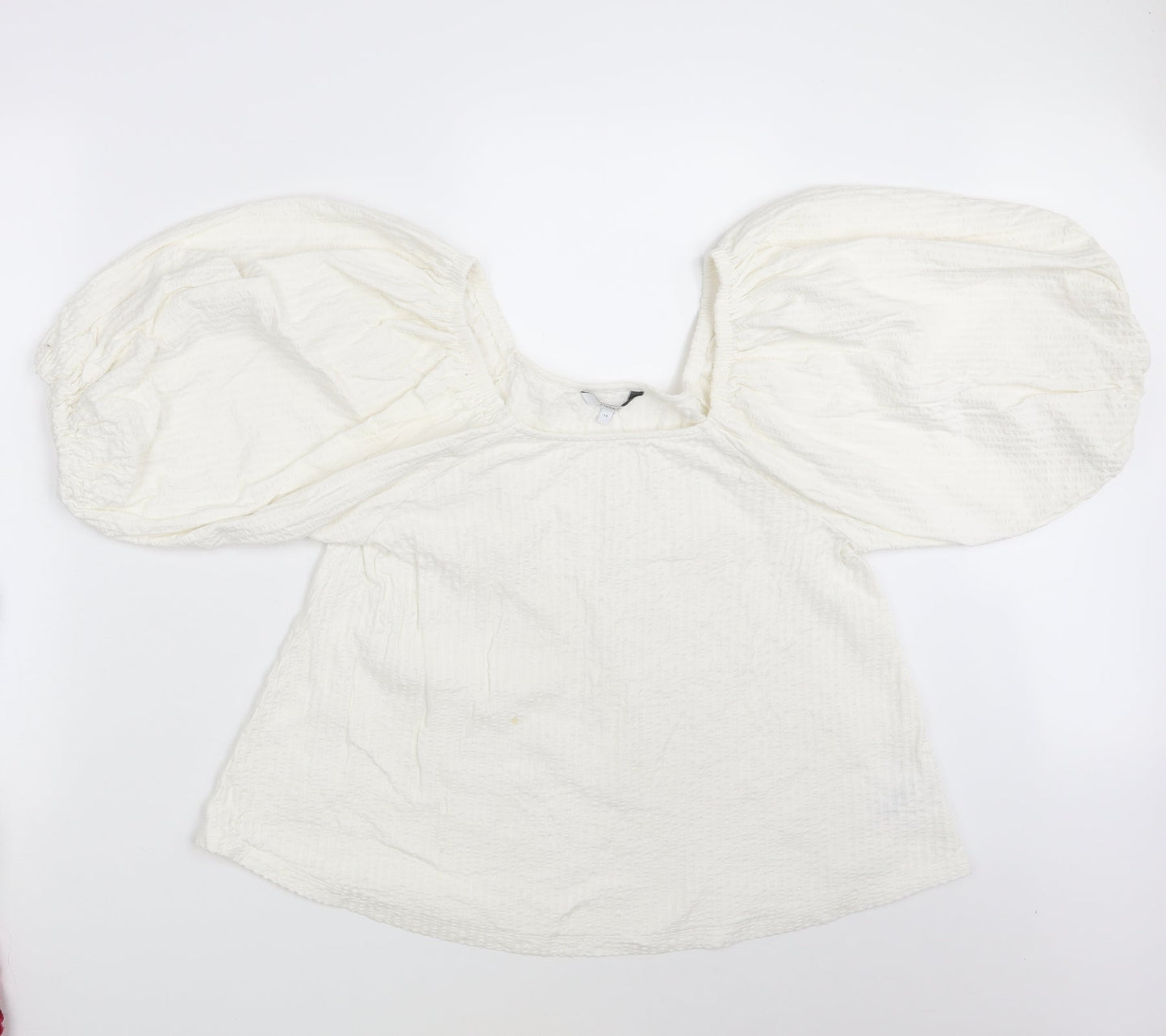 Womens UK Size 14 NEXT White Basic Blouse