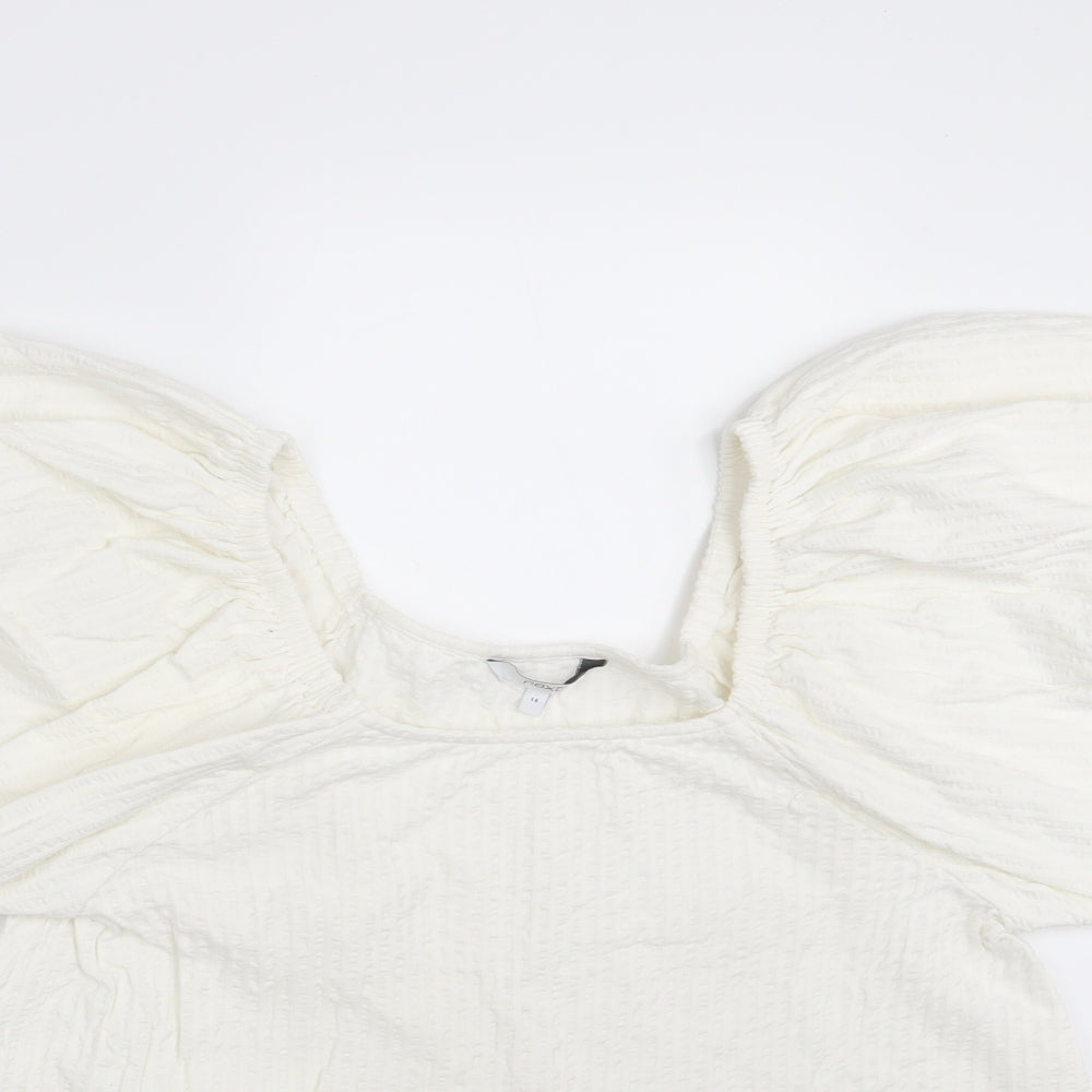 Womens UK Size 14 NEXT White Basic Blouse