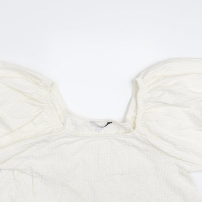 Womens UK Size 14 NEXT White Basic Blouse