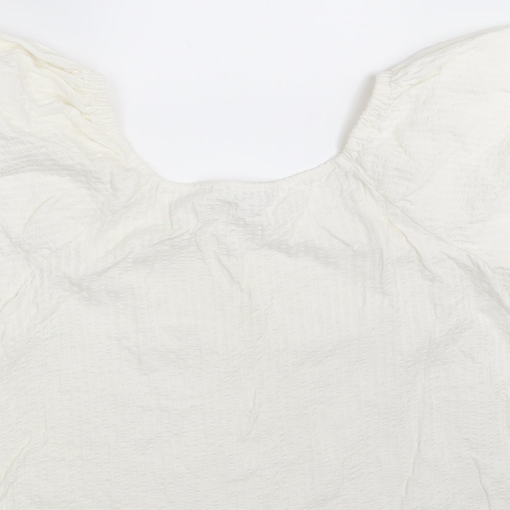 Womens UK Size 14 NEXT White Basic Blouse