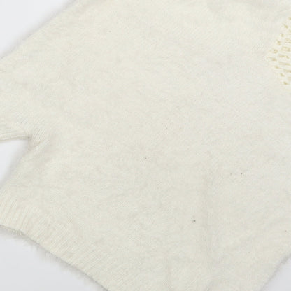 Womens UK Size One Size Preworn Ivory Pullover Jumper